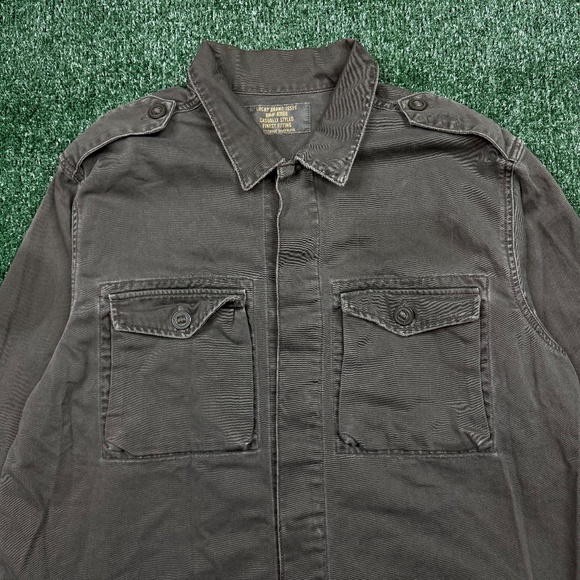 Lucky Brand Utility Shirt Jacket Men's Size XL Green Military Style Workwear - Picture 3 of 8